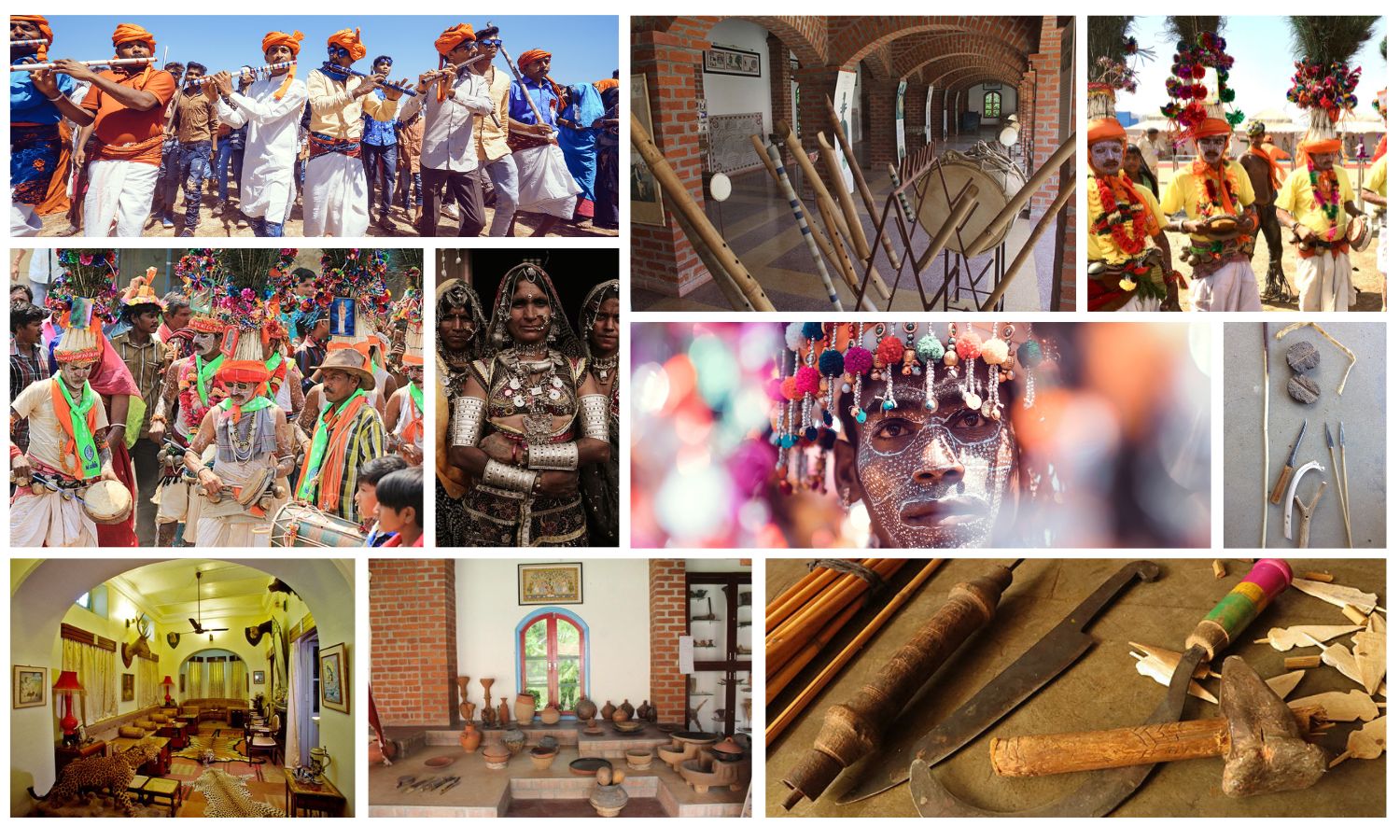 Tribal market Chhota Udepur Kavant Rathwas Bhils Nayaks Tribal Museum Rathwa house Pithora paintings Champaner-Pavagadh Archaeological Park Garasia Women Tribal Settlements Adivasi Communities Terracotta Horse Shrine Bajana Poshina Nirona Hodka Dhordo Dholavira Road to Heaven